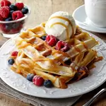 Waffle With Ice Cream