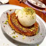 Kunafa With Ice Cream