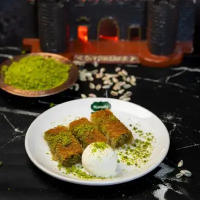Burma With Cream and Pistachios