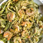 Scampi Pesto Spaghetti