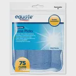 Equate Double Line Mint FLoss Blue 75 Picks