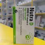 Nutra Vitamin D3 2,000IU from Polanda  30 soft gel