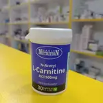 L-Carnitine  500mg  30 caplets  from UK