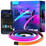Govee RGBIC Gaming Lights, 3M Neon Rope Lights Soft Lighting for Gaming Desks, LED Strip Lights Syncing with Razer Chroma, Support Cutting, Smart App Control, Music Sync, Adapter (Only 2.4G Wi-Fi) (H61C3)