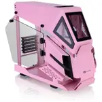 Thermaltake AH T200 Pink Helicopter Styled Open Frame Tempered Glass Swing Door USB3.1 (Gen.2) Type-C m-ATX Micro Case CA-1R4-00SAWN-00, Pink