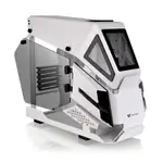 Thermaltake AH T200 Snow Helicopter Styled Open Frame Tempered Glass Swing Door USB3.1 (Gen.2) Type-C m-ATX Micro Case CA-1R4-00S6WN-00, White