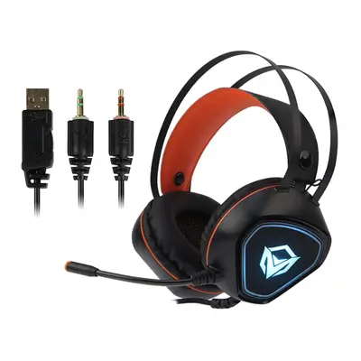 MEETION Over-Ear Wired Gaming Headphone MT-HP020 Black, Noise Reduction, 3D Surround Sound Technology, Scalable, Anti-Pull Braided Wire, with Mic