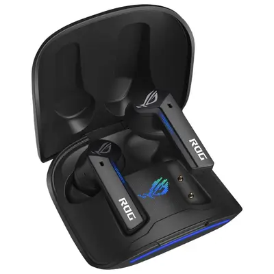 ASUS ROG Cetra True Wireless Gaming Earbuds, Low-Latency Bluetooth Earbuds, Active Noise Cancelation, 27-Hour Battery Life, IPX4 Water Resistance, Headphone with Wireless Charging,Black