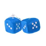 Car-styling Fuzzy Dice Blue