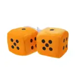 Car-styling Fuzzy Dice Orange