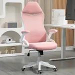 Office Chair OC 22 White Frame Pink Mesh
