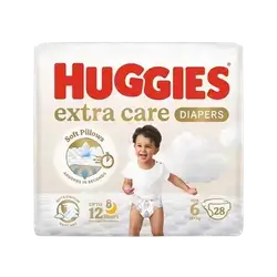 HUGGIES Extra Care Diapers Size 6 from 15+kg 28 Diapers _ Kimberly-Clark