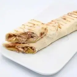 Shawarma Sandwich In Saj Bread