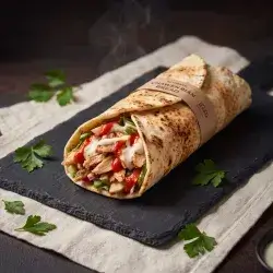 Chicken Shawarma in Lebanese Bread