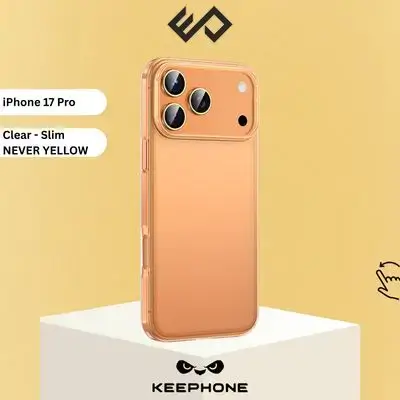 KeePhone X-Crystal Clear Never Yellow Case for iPhone 17 Pro