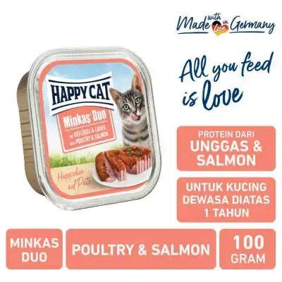 Happy Cat Minkas Duo Poultry & Salmon 100g