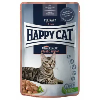 happy cat Meat in Sauce - Culinary Atlantic Salmon 85g