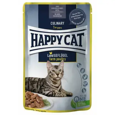 happy cat Meat in Sauce - Culinary Country Poultry 85g