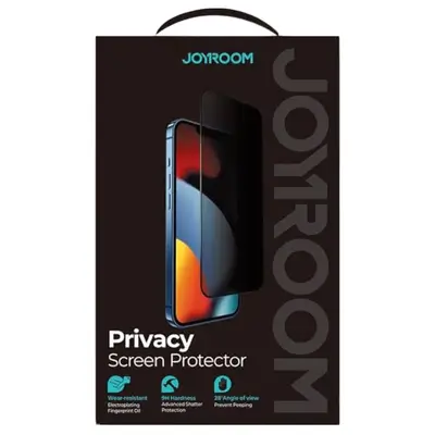 Joyroom Glass Screen Black Edge Privacy HQZ36 iPhone 15 Pro Max
