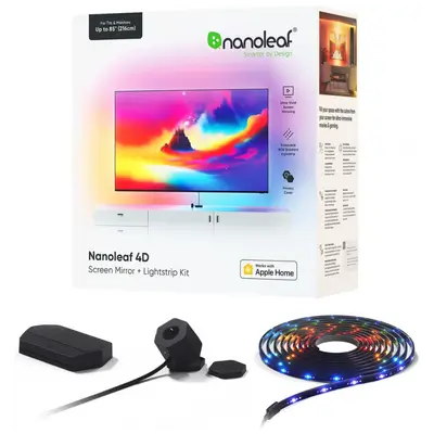 Nanoleaf 4D Screen Mirror + Lightstrip Kit | For TVs Up to 85 Inches
