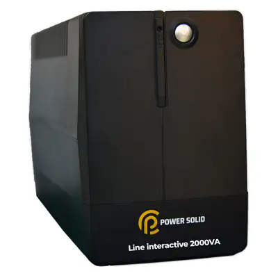 أسود (2KVA) 2000VA – التفاعلي الخط UPS سوليد باور