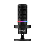HyperX DuoCast USB Condenser Gaming Microphone – Black (RGB Lighting, Open-Box Condition)