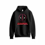 JERSEY HOODIE Over Size DEADPOOL BLACK (SMALL)