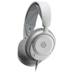 SteelSeries Arctis Nova 1P Multi-System Gaming Headset — Hi-Fi Drivers — 360° Spatial Audio — Comfort Design — Durable — Lightweight — Noise-Cancelling Mic — PS5/PS4, PC, Xbox, Switch - White