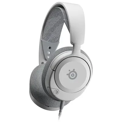 SteelSeries Arctis Nova 1P Multi-System Gaming Headset — Hi-Fi Drivers — 360° Spatial Audio — Comfort Design — Durable — Lightweight — Noise-Cancelling Mic — PS5/PS4, PC, Xbox, Switch - White