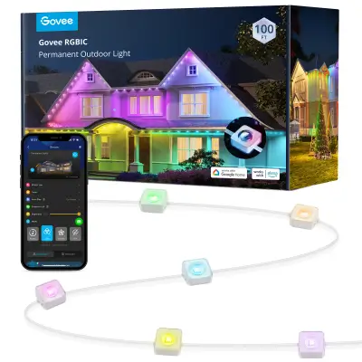 Govee RGBIC Permanent Outdoor Lights 100ft H705A