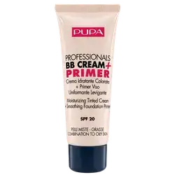 Professional BB Cream + Primer SPF20 Tinted Face Cream 001 for Combination & Oily Skin Types 50ml _ PUPA MILANO