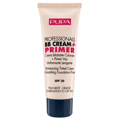 Professional BB Cream + Primer SPF20 Tinted Face Cream 001 for Combination & Oily Skin Types 50ml _ PUPA MILANO
