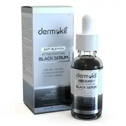 dermokil - anti blemish active charcoal black serum 30ml