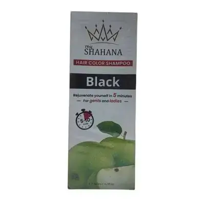 shahana hair color shampoo Black