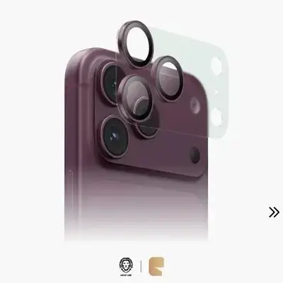 Green Lion Kanzen Ultra-Thin 0.25mm Tempered Glass Camera Lens Protector for iPhone 18 Pro Max 9H Hardness & Multi-Layer Defense - Burgundy