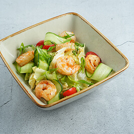 Fresh Salad With Shrimp And Couscous