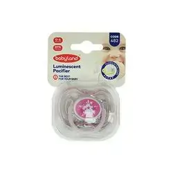 Babyland Luminescent Pacifier 0-6M Bpa Free Pink Color