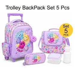 Trolley Bag School Set 5pcs