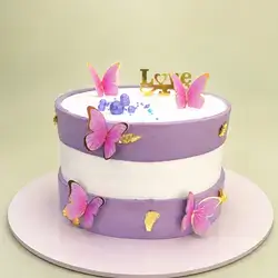 cake buttrfly purple