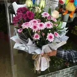 Bouquet Flowers- Purple