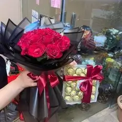 Sweets With Red Rose