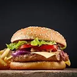 Meat Burger With Cheese