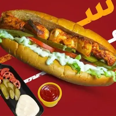 Chicken Tikka Sandwich with French Samoon
