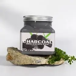 Body Scrub Charcoal With Salt 500 Ml