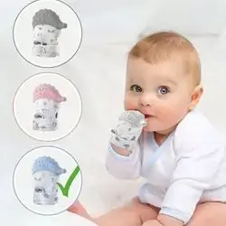 Babyjem Baby Glove Teether (hedgehog)3m+