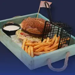 Meat Burger Plate
