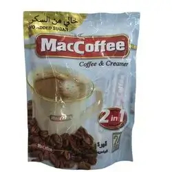 Mac Coffee 2 in 1 sugar free coffee and cream 20 pcs * 12 g