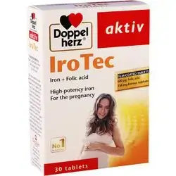 IroTec Iron + Folic Acid 30 Tablets Doppelherz aktiv