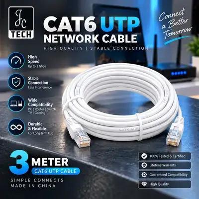 InterCable High Quality Lan Cable cat 6 3m