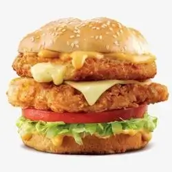 Double Crispy Burger With Double Cheese